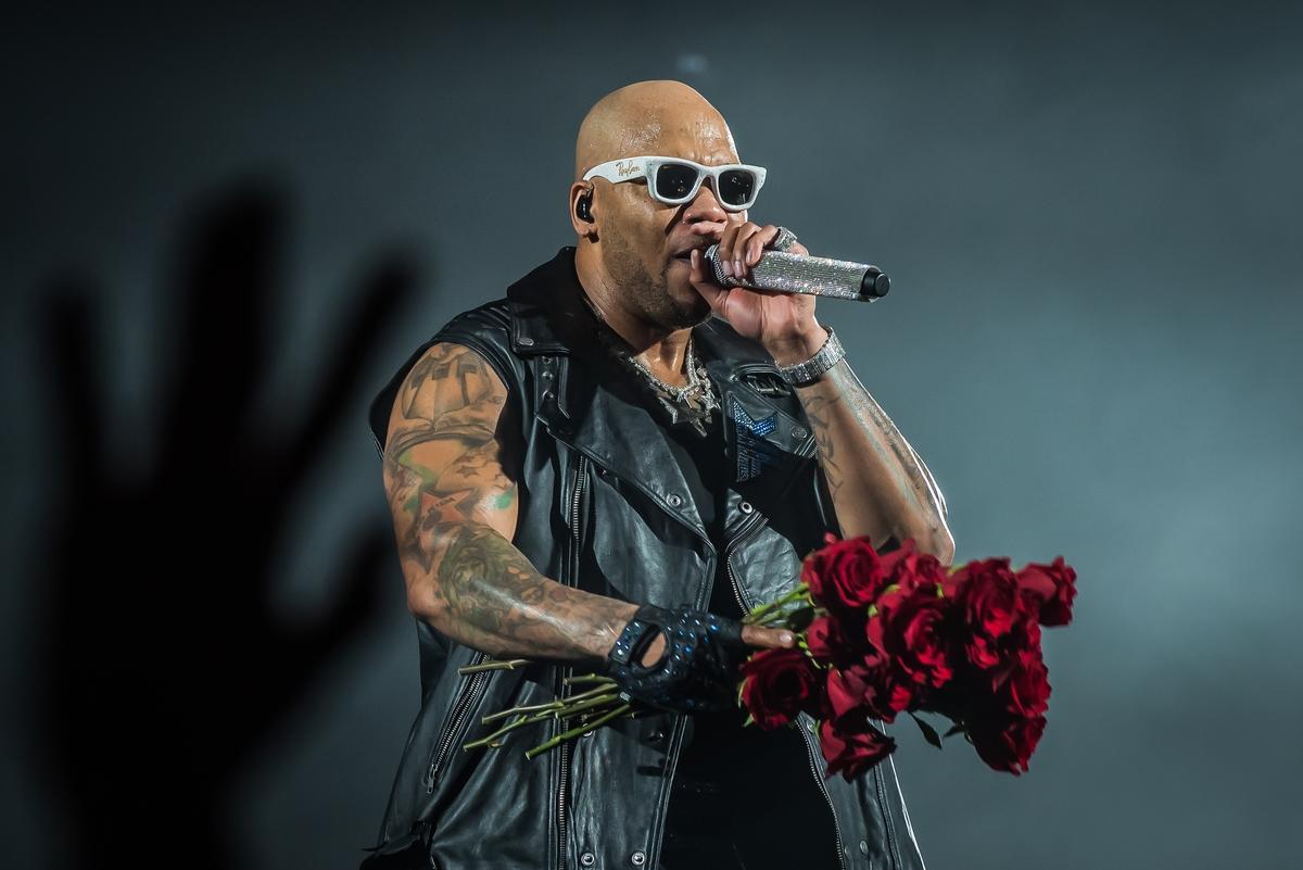 Фото Рэпер Flo Rida на концерте в Новосибирске дарил розы и кроссовки 2